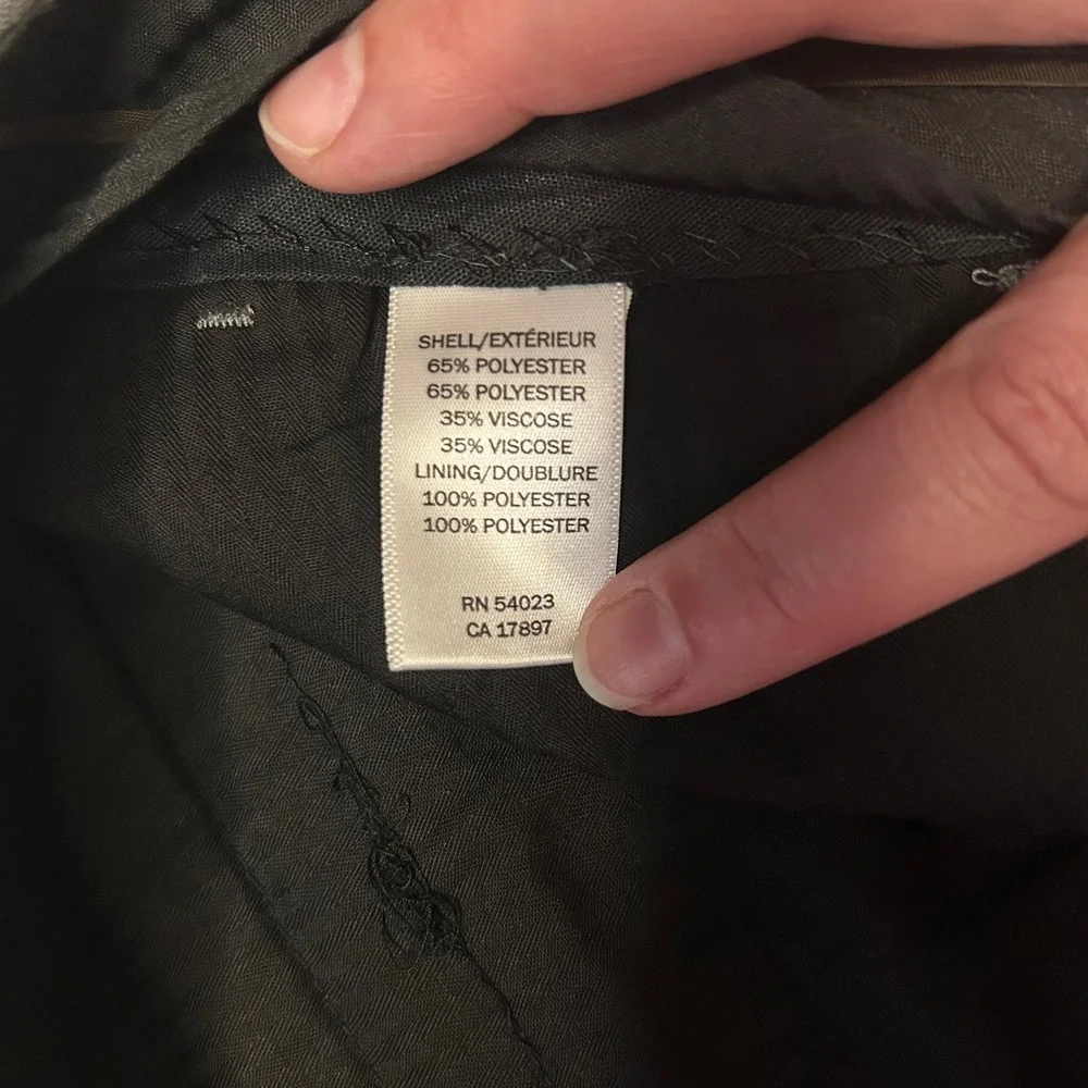 Banana Republic Dress Pants Mens 35x30 Light Gray Classic Fit Flat Front